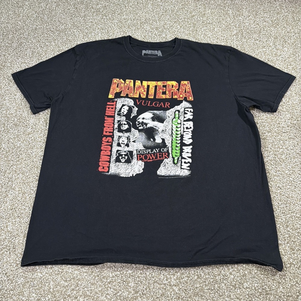 Pantera Vulgar Display Of Power Shirt Size XXL Licensed Black